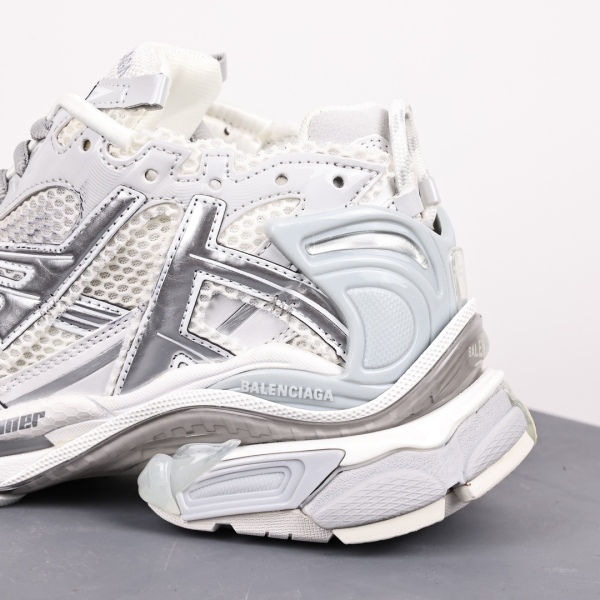 Balenciag* Runner Sneaker 'White Silver'