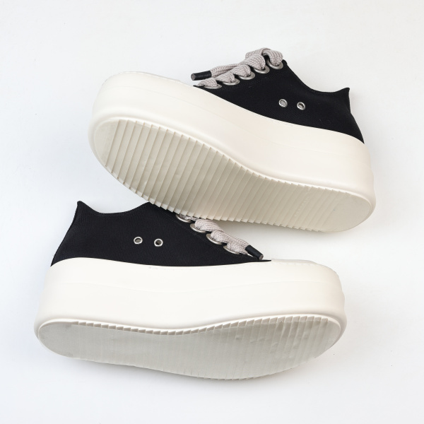 R!ck Owens DRKSHDW Mega Bumper Jumbolace Low 'Black Milk'