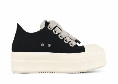 R!ck Owens DRKSHDW Mega Bumper Jumbolace Low 'Black Milk'