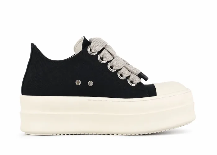 R!ck Owens DRKSHDW Mega Bumper Jumbolace Low 'Black Milk'