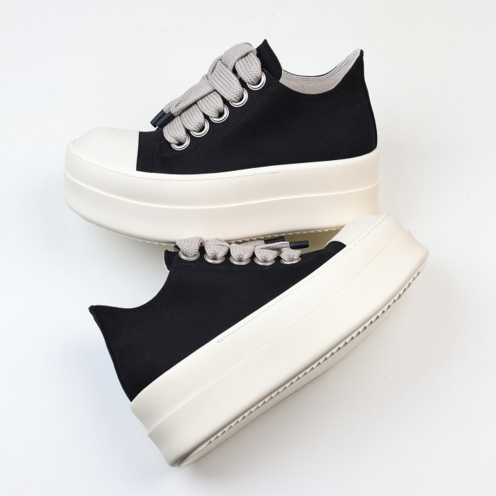 R!ck Owens DRKSHDW Mega Bumper Jumbolace Low 'Black Milk'