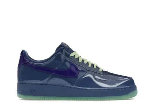 Nike Air Force 1 Low Patent Leather Mystic Navy Grape Ice