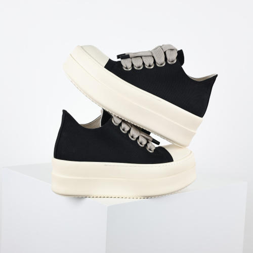 R!ck Owens DRKSHDW Mega Bumper Jumbolace Low 'Black Milk'