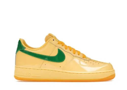 Nike Air Force 1 Low Patent Leather Topaz Gold Pine