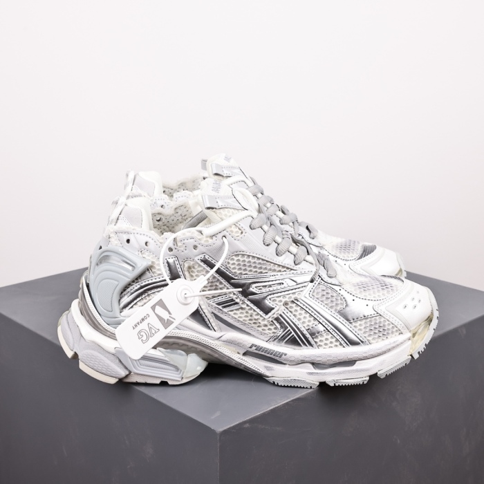 Balenciag* Runner Sneaker 'White Silver'