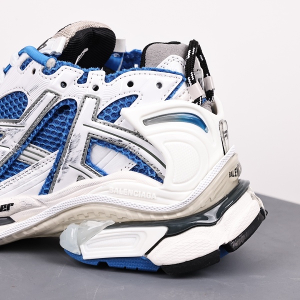 Balenciag* Runner Sneaker White/Blue