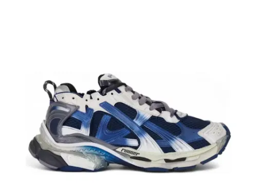 Balenciag* Runner Gradient White Navy Grey