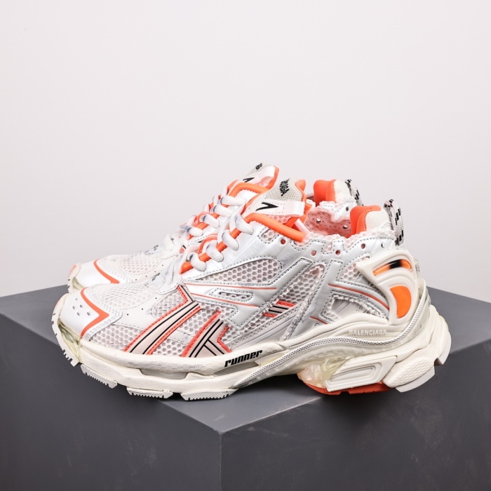 Balenciag* Runner Sneaker 'Eggshell Neon Orange'