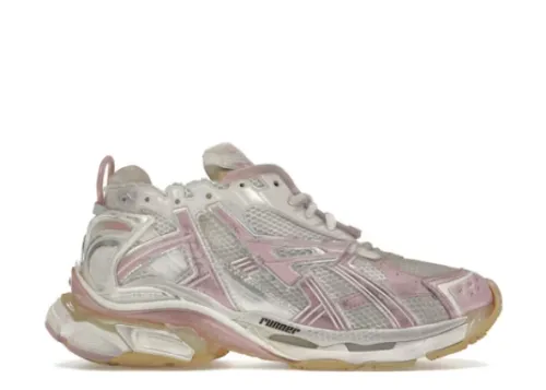 Balenciag* Runner Sneaker Pink White
