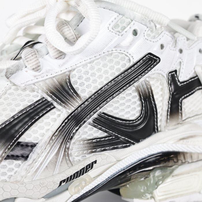 Balenciag* Runner Sneaker White Black Gradient