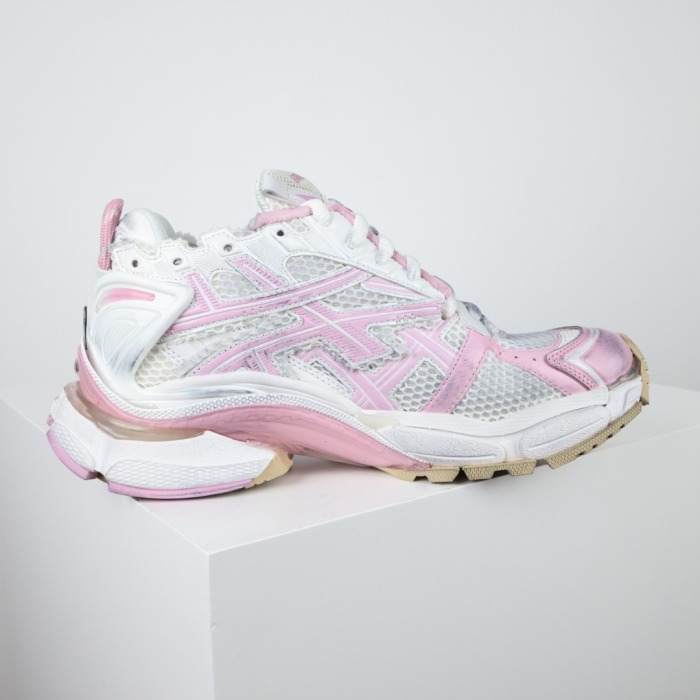 Balenciag* Runner Sneaker Pink White