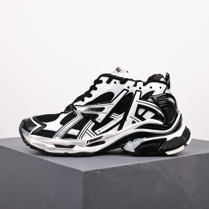 Balenciag* Runner Sneaker 'Black White'