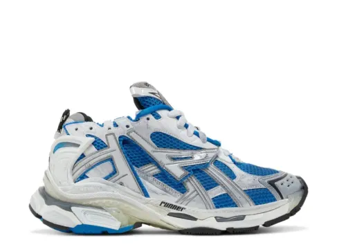 Balenciag* Runner Sneaker White/Blue