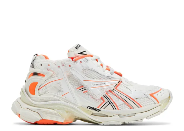 Balenciag* Runner Sneaker 'Eggshell Neon Orange'
