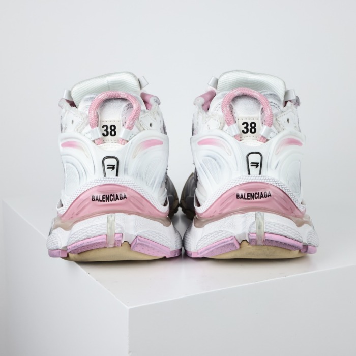 Balenciag* Runner Sneaker Pink White