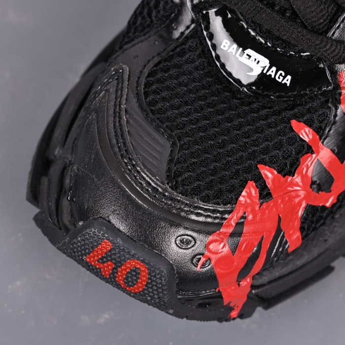 Balenciag* Runner Sneaker 'Graffiti - Black Red' 2023