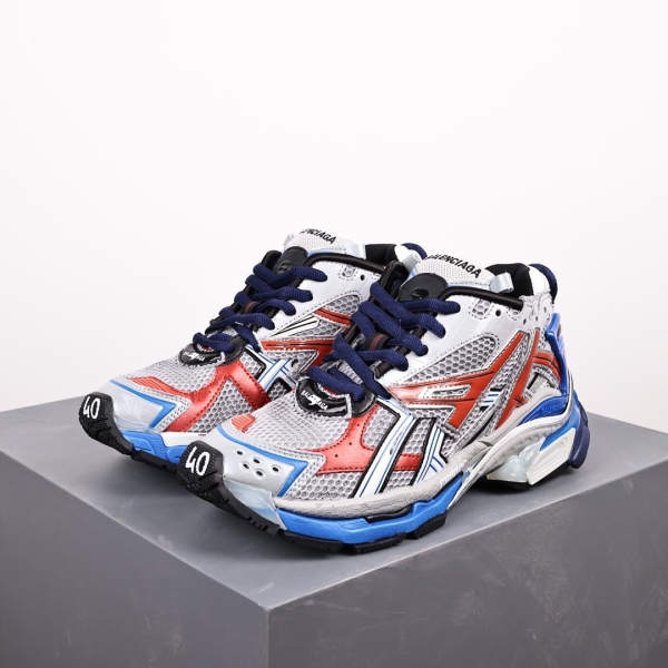 Balenciag* Runner Sneaker 'Grey Red Blue'