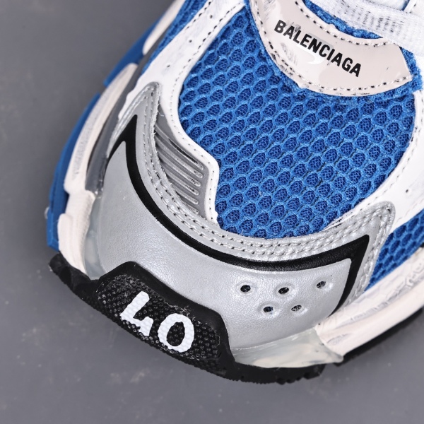 Balenciag* Runner Sneaker White/Blue
