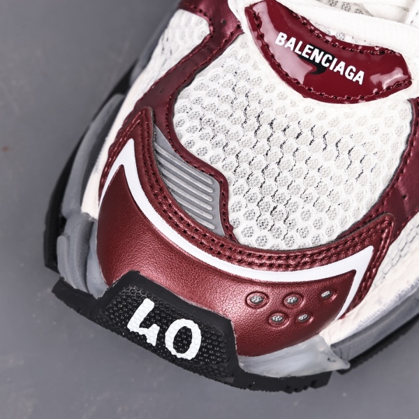 Balenciag* Runner Sneaker 'White Burgundy'