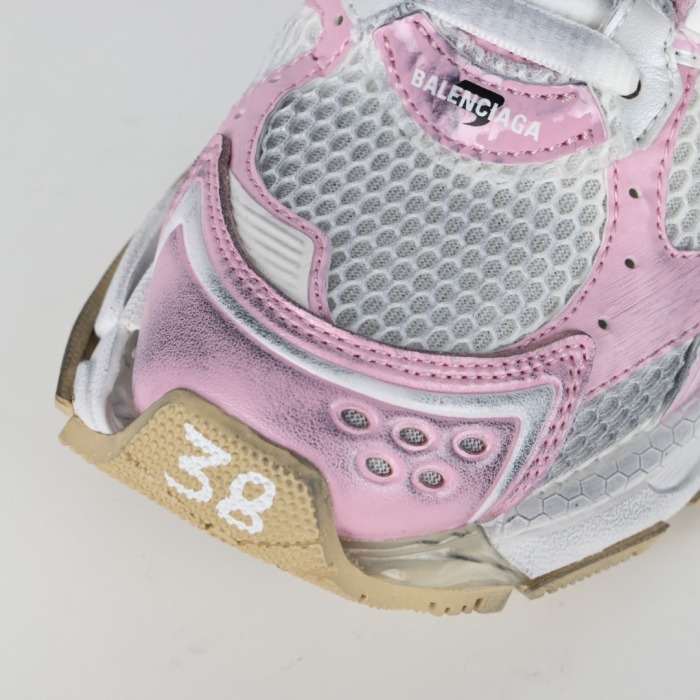 Balenciag* Runner Sneaker Pink White