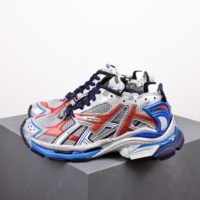 Balenciag* Runner Sneaker 'Grey Red Blue'
