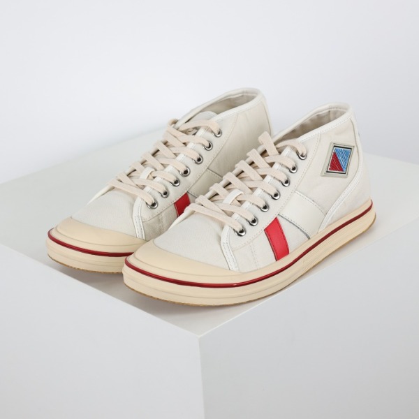 Botteg@ Venet@ Elliott White and Red Sporty Sneaker High