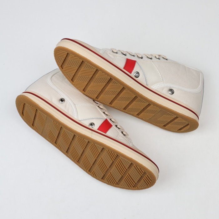 Botteg@ Venet@ Elliott White and Red Sporty Sneaker High