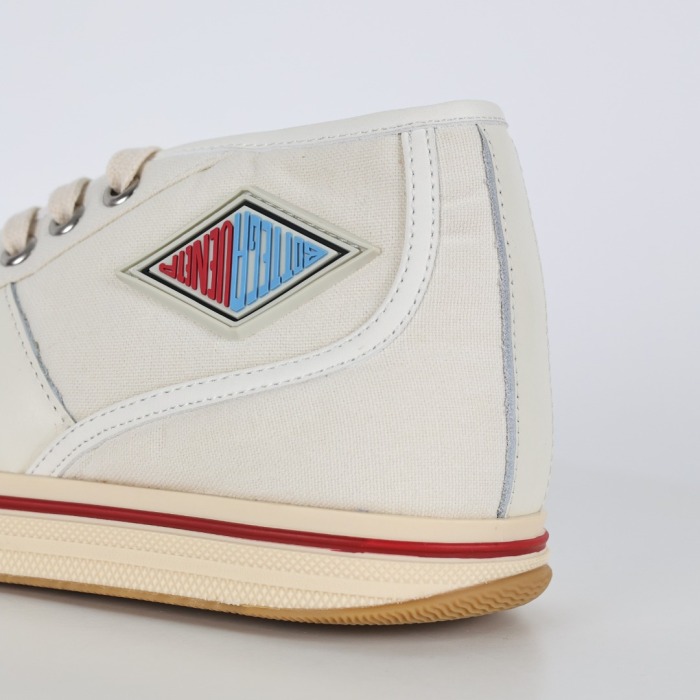 Botteg@ Venet@ Elliott White and Red Sporty Sneaker High