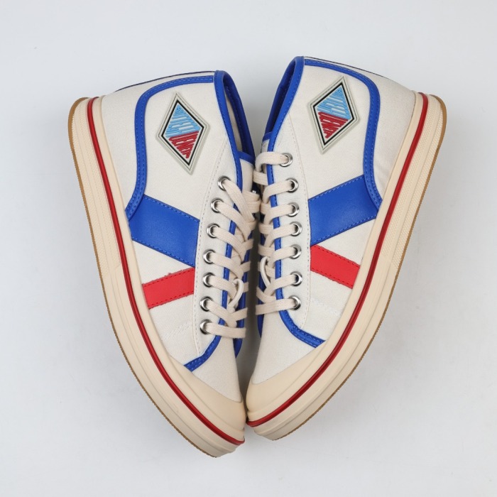 Botteg@ Venet@ Elliott White and Red Sporty Sneaker High