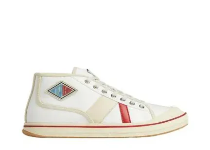 Botteg@ Venet@ Elliott White and Red Sporty Sneaker High