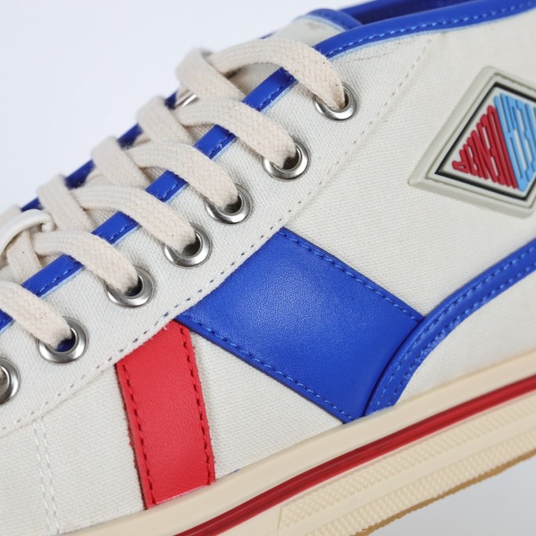 Botteg@ Venet@ Elliott White and Red Sporty Sneaker High
