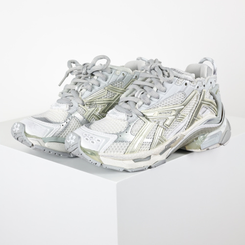 Balenciag* Runner Sneaker Triple White