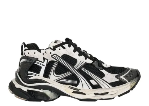 Balenciag* Runner Sneaker 'White Black'