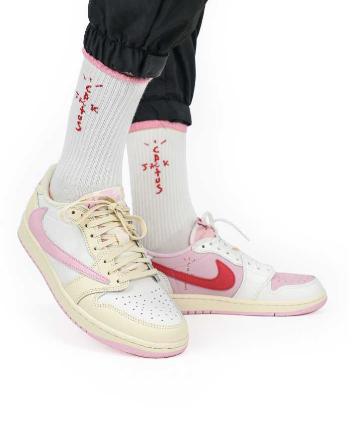Travis Scott x Air Jordan 1 Low OG Shy Pink Pack Tropical Pink 2026 (A1)