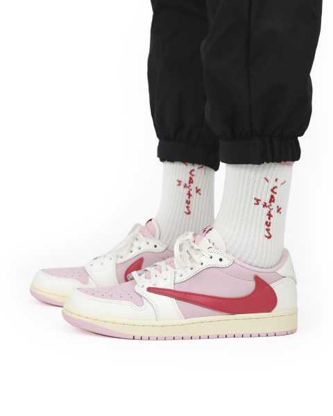 Travis Scott x Air Jordan 1 Low OG Shy Pink Pack Tropical Pink 2026 GS ( A1)