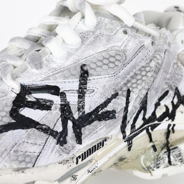 Balenciag* Runner Sneaker 'Graffiti - White Black'