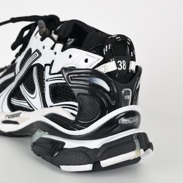 Balenciag* Runner Sneaker 'White Black'