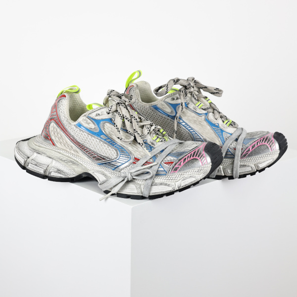 Balenciag* 3XL Ski Sneaker 'Worn-Out - White Blue Red'