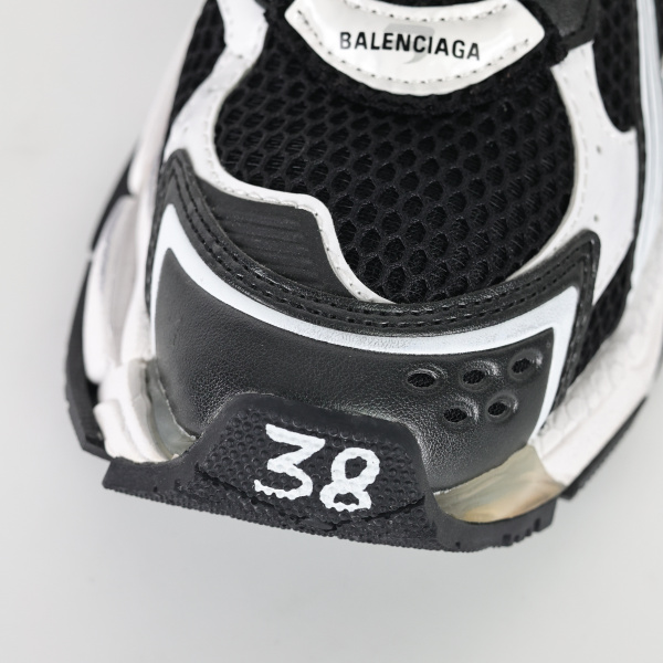 Balenciag* Runner Sneaker 'White Black'