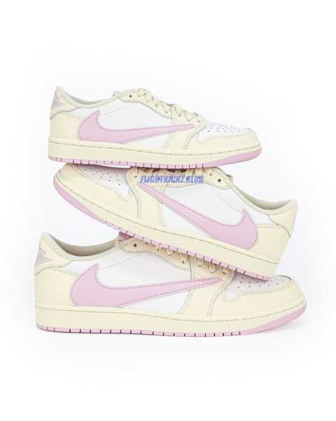 Travis Scott x Air Jordan 1 Low OG “Pink Pack”  Muslin Pink 2026 （A1）