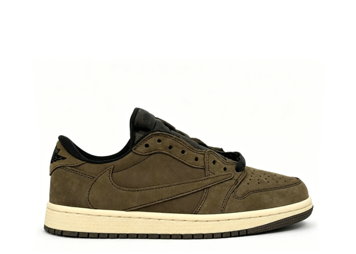 Travis Scott x Jordan 1 Low Velvet Brown Concept GS