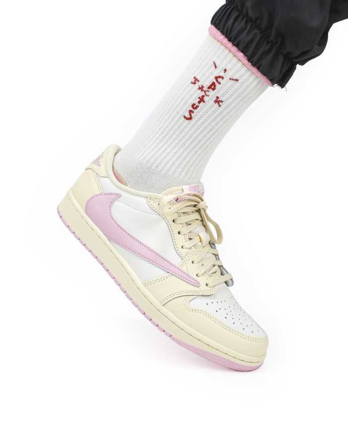 Travis Scott x Air Jordan 1 Low OG “Pink Pack”  Muslin Pink 2026 （A1）