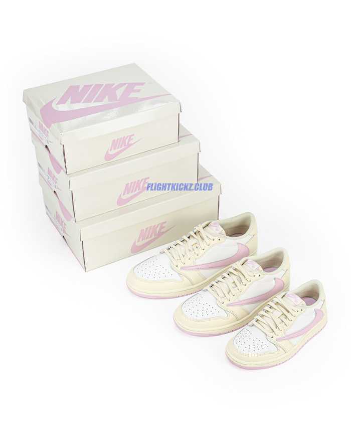 Travis Scott x Air Jordan 1 Low OG “Pink Pack”  Muslin Pink 2026 （A1）