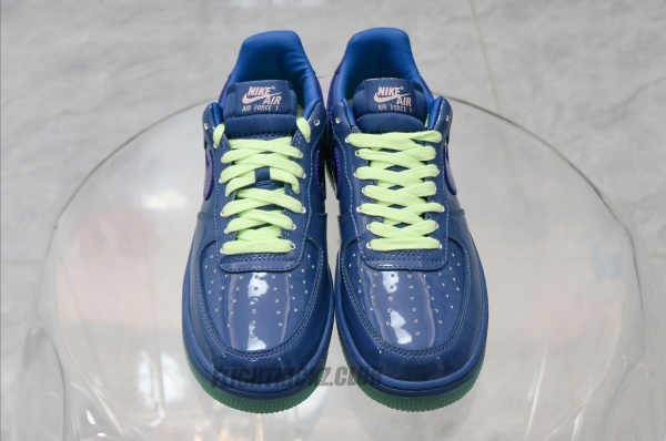 Nike Air Force 1 Low  Patent Leather Mystic Navy Grape Ice