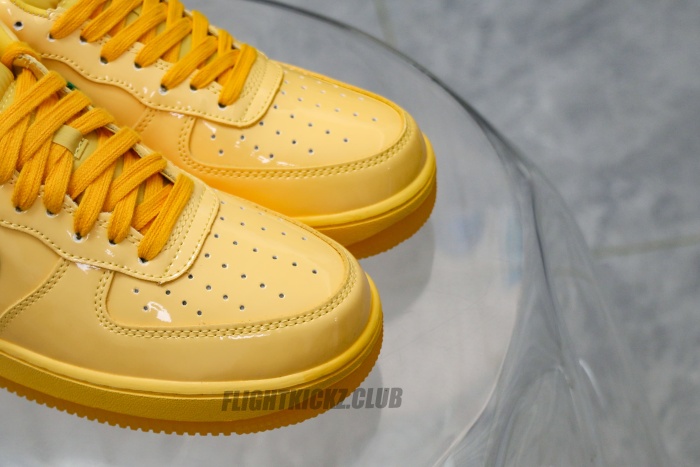 Nike Air Force 1 Low  Patent Leather Topaz Gold Pine