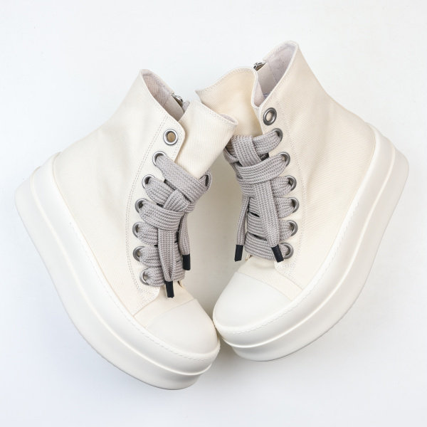 R!ck Owens Porterville Jumbo Laced Sneaker 'Milk'