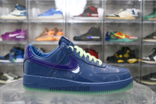 Nike Air Force 1 Low  Patent Leather Mystic Navy Grape Ice