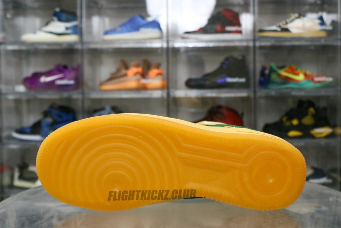 Nike Air Force 1 Low  Patent Leather Topaz Gold Pine