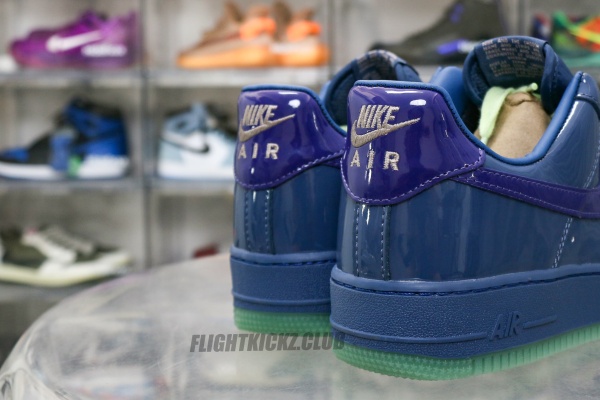 Nike Air Force 1 Low  Patent Leather Mystic Navy Grape Ice