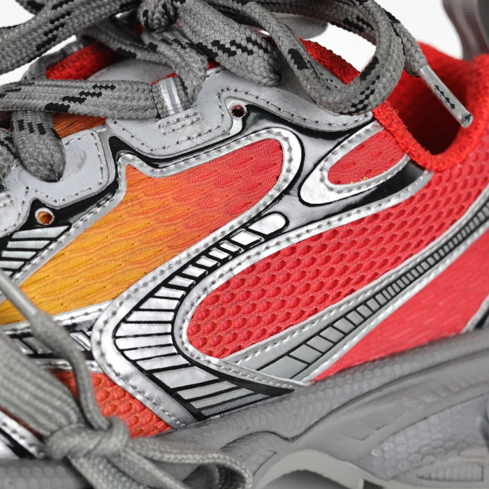 Balenciaga 3Xl Sneakers in Red, Orange, Grey, & Black